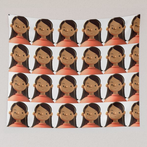 Item preview, Funny dark-haired girl Leona designed and sold by MHerzel.