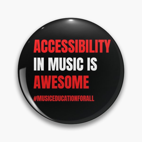 Item preview, Accessibility in Music Education Print (Red) designed and sold by teachmusicstore.