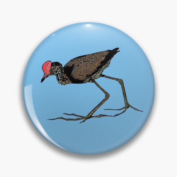 Item preview, Comb-Crested Jacana Black Alternate Print designed and sold by designsasstultd.