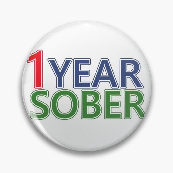 Item preview, One Year Sober designed and sold by hamsters.