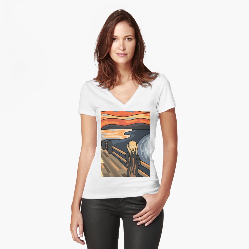 Item preview, Fitted V-Neck T-Shirt designed and sold by kf62007.