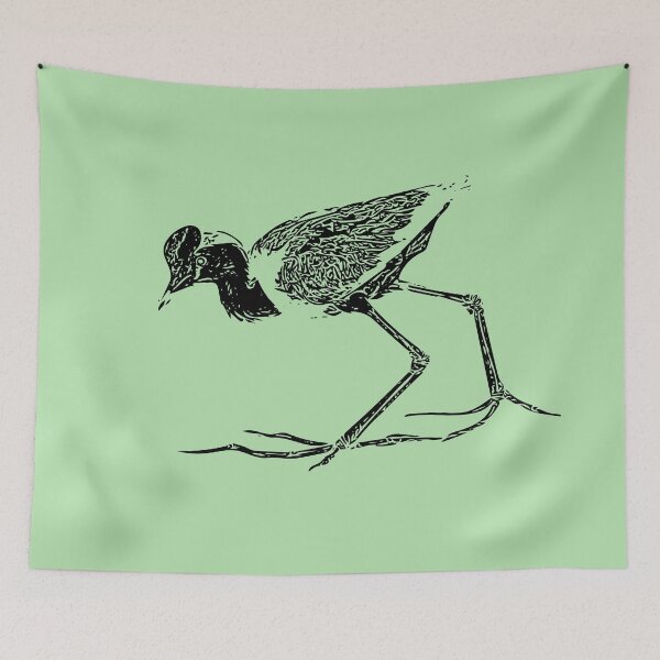 Item preview, Comb-Crested Jacana Black Print designed and sold by designsasstultd.