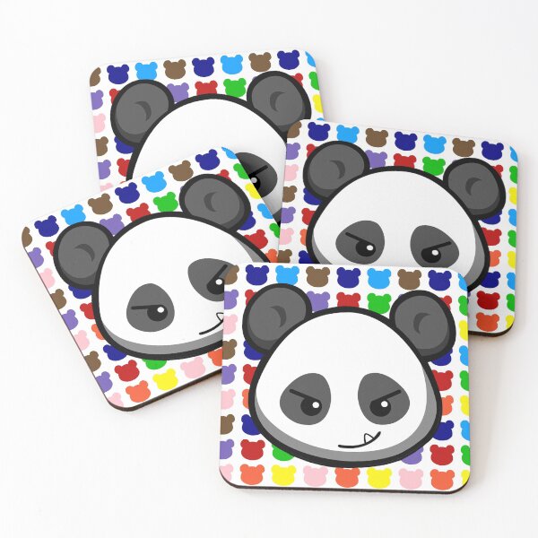 Item preview, Panda Face Kawaii Gay Pride LGBT LGBTQ LGBTQIA Rainbow Pattern  designed and sold by QQ Panda.