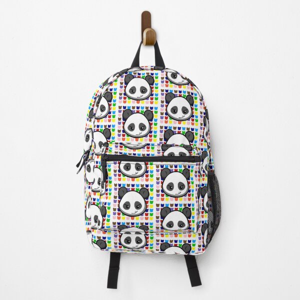 Item preview, Panda Face Kawaii Gay Pride LGBT LGBTQ LGBTQIA Rainbow Pattern designed and sold by QQ Panda.