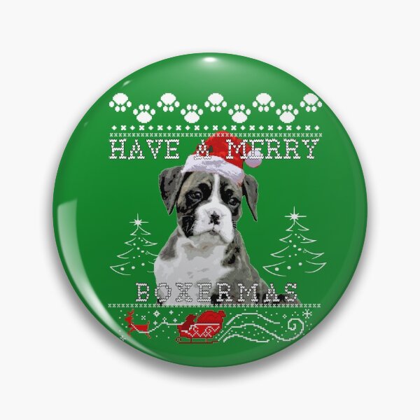 Item preview, Brindle Boxer Dog Sweater for the Holidays designed and sold by 3QuartersToday.