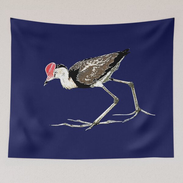 Item preview, Comb-Crested Jacana White Alternate Print designed and sold by designsasstultd.