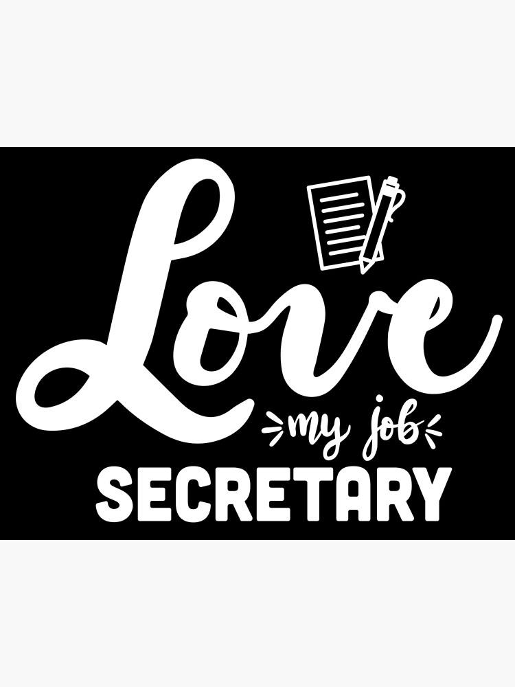 "Secretary, School secretary, reception" Poster by brackerdesign