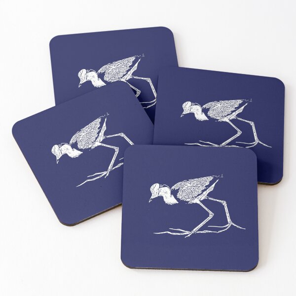 Item preview,  Comb-Crested Jacana White Print designed and sold by designsasstultd.