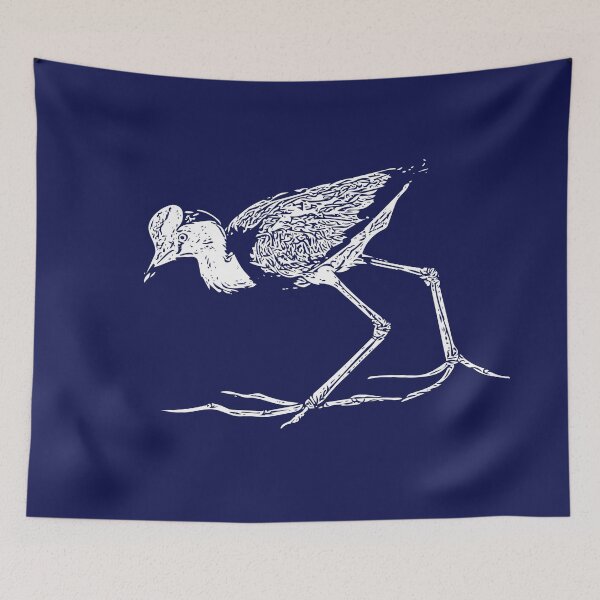 Item preview,  Comb-Crested Jacana White Print designed and sold by designsasstultd.