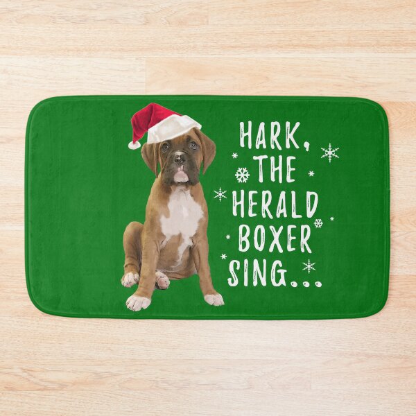 Item preview, Hark the Herald Boxer Sing, Christmas Boxer Dog designed and sold by 3QuartersToday.