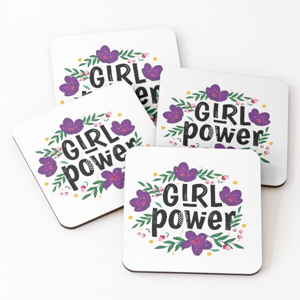 Item preview, GRL PWR FLOWER FEMINIST BOLT designed and sold by femyay.