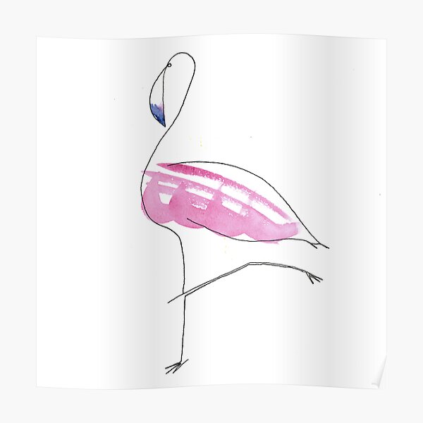 flamingo vogue Poster