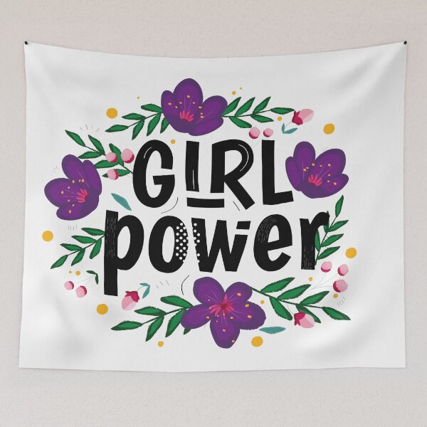 Item preview, GRL PWR FLOWER FEMINIST BOLT designed and sold by femyay.