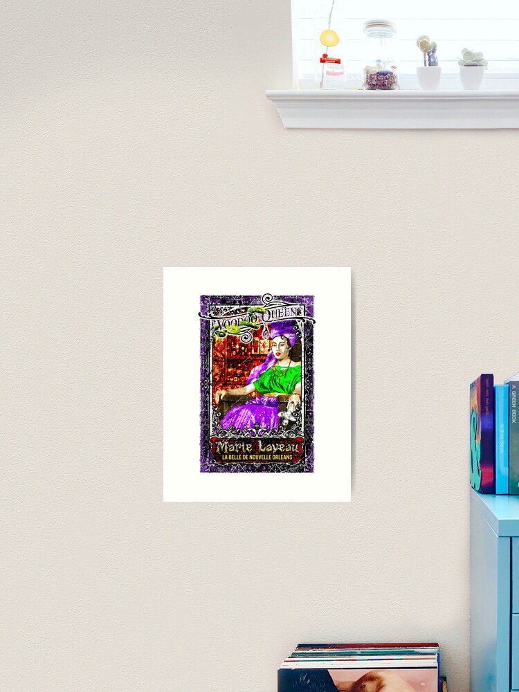 Thumbnail 1 of 3, Art Print, New Orleans Voodoo Queen Marie Laveau designed and sold by unclegertrude.