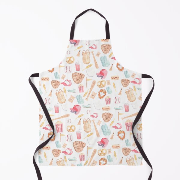 Item preview, Watercolor Baseball Pattern designed and sold by Harpley Design Studio.