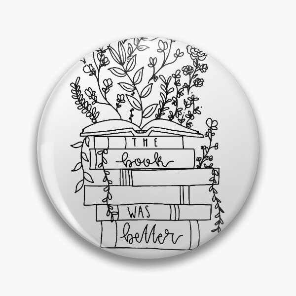 Item preview, The Book Was Better Floral Monochromatic designed and sold by EllBell-Designs.