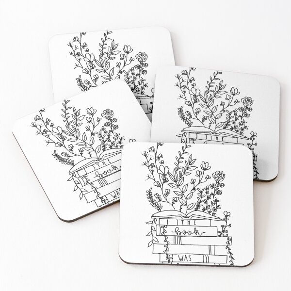Item preview, The Book Was Better Floral Monochromatic designed and sold by EllBell-Designs.