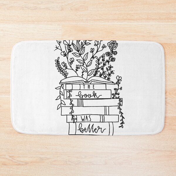 Item preview, The Book Was Better Floral Monochromatic designed and sold by EllBell-Designs.
