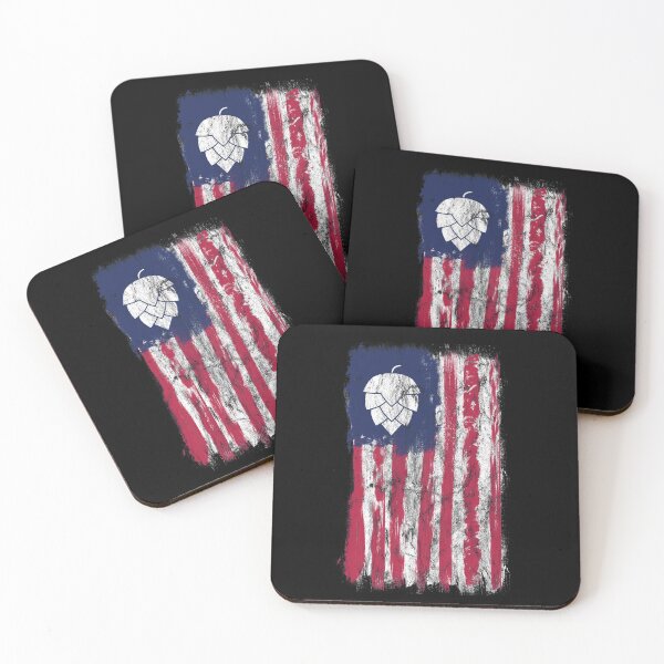 Item preview, Grunge American Flag With Hops designed and sold by Byfab.