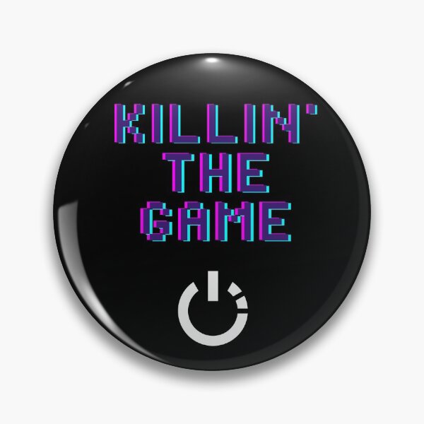 Item preview, Killin' the Game - White Button designed and sold by Wisps & Whiskers Designs.