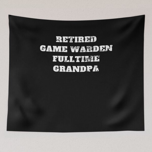 Item preview, Retired game warden fulltime grandpa green line  Retro Vintage designed and sold by Jeangel97.
