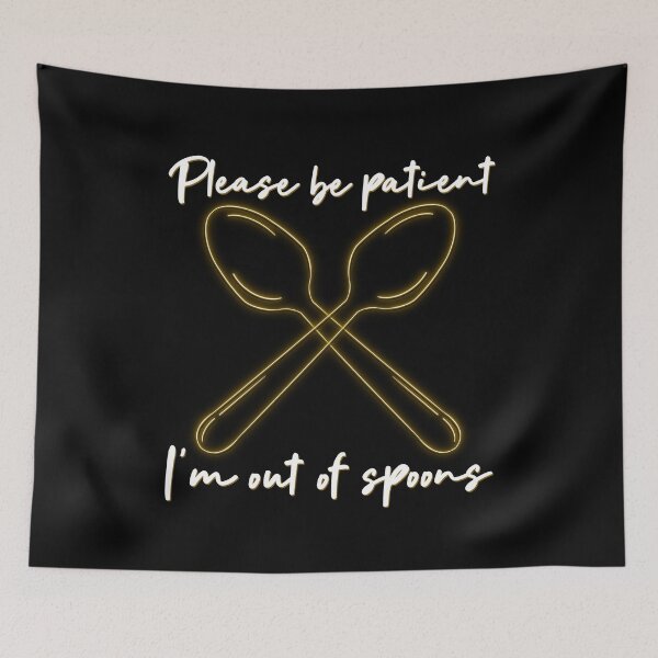 Item preview, Yellow Neon Out of Spoons designed and sold by Elle  Hazlett.