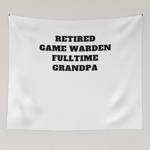Item preview, Retired game warden fulltime grandpa green line designed and sold by Jeangel97.