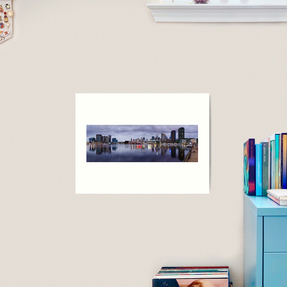 Docklands Evening, Melbourne, Victoria, Australia Art Print
