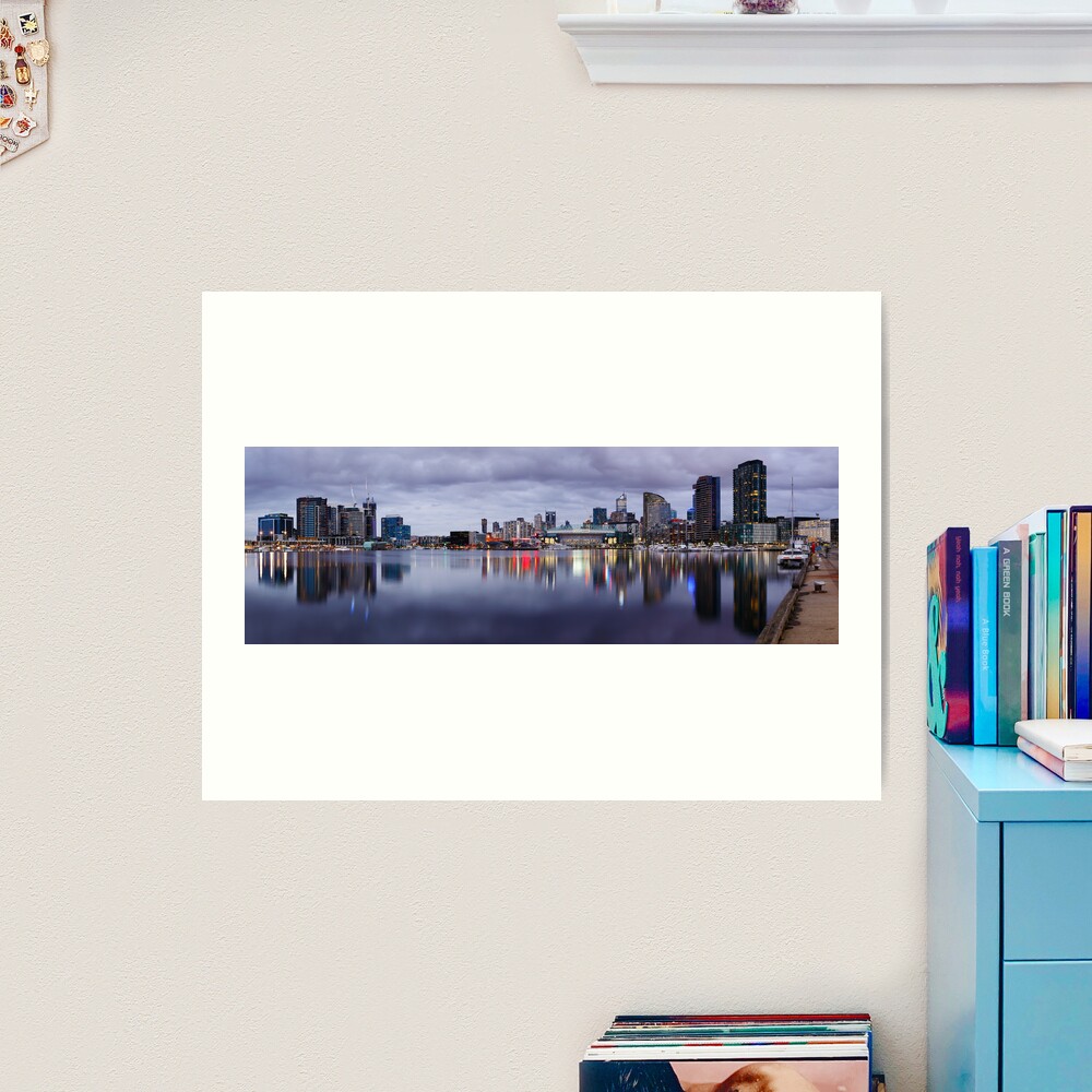 Docklands Evening, Melbourne, Victoria, Australia Art Print