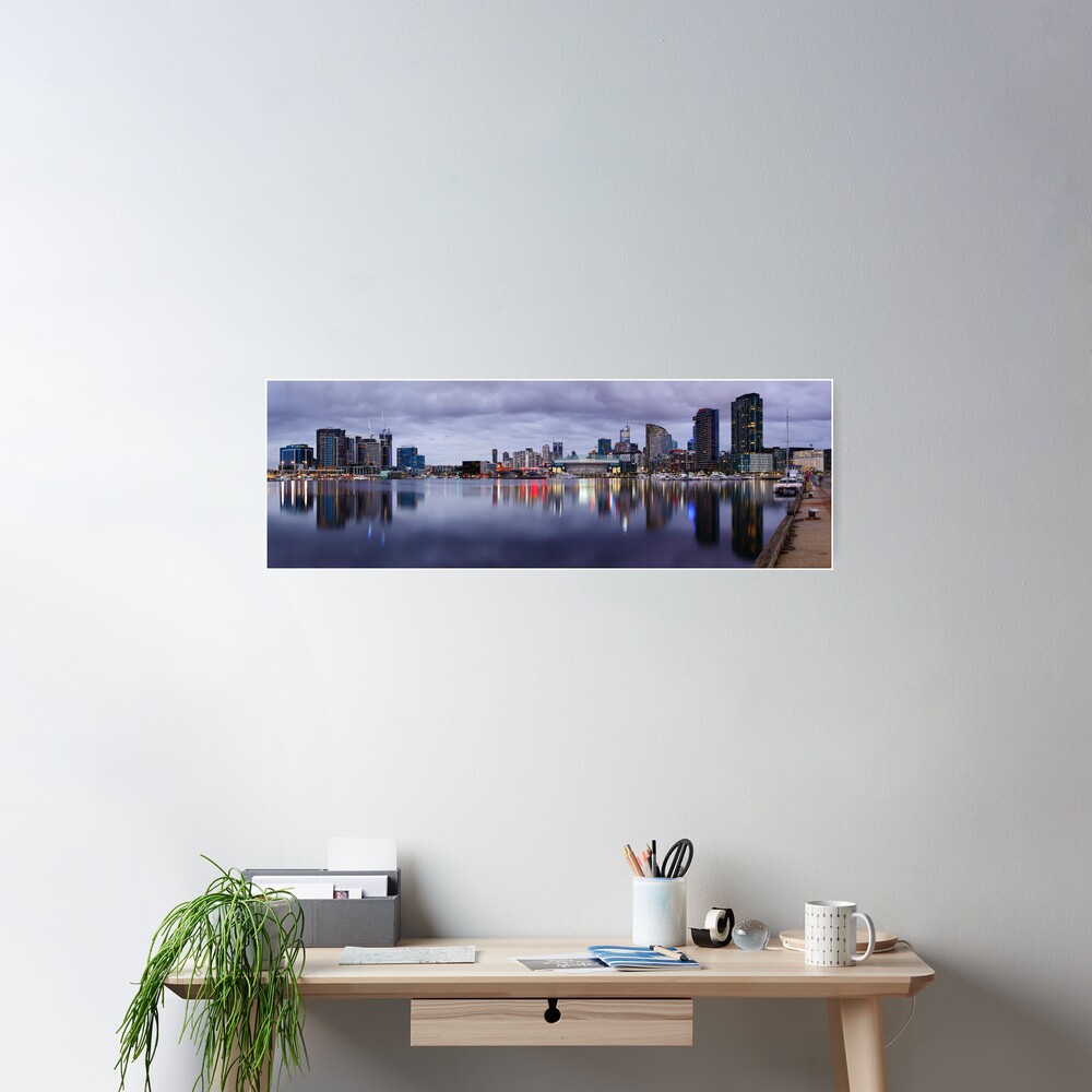 Docklands Evening, Melbourne, Victoria, Australia Poster