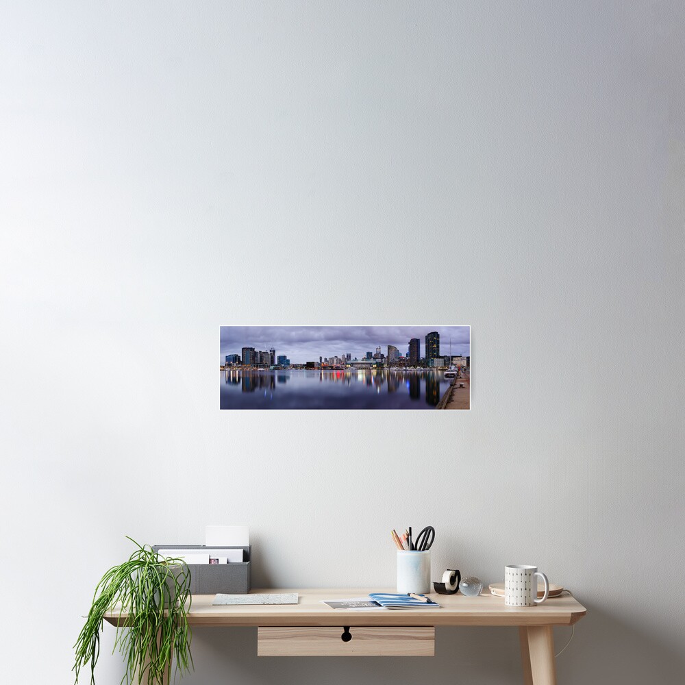 Docklands Evening, Melbourne, Victoria, Australia Poster