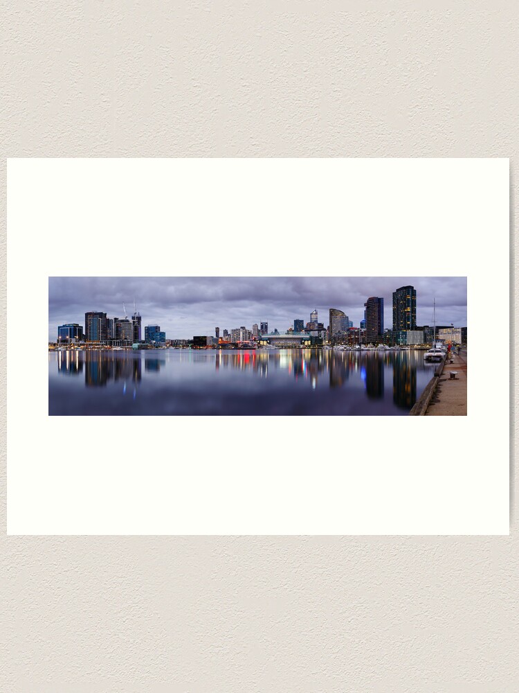 Alternate view of Docklands Evening, Melbourne, Victoria, Australia Art Print