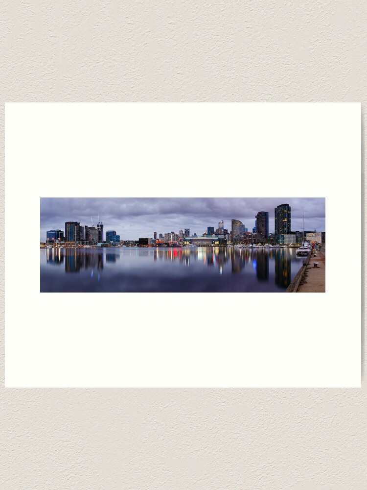 Alternate view of Docklands Evening, Melbourne, Victoria, Australia Art Print
