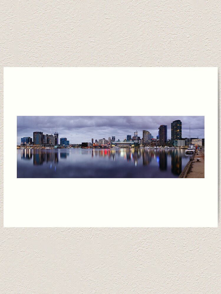 Alternate view of Docklands Evening, Melbourne, Victoria, Australia Art Print