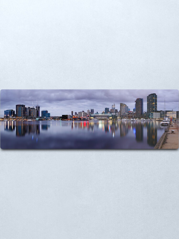 Alternate view of Docklands Evening, Melbourne, Victoria, Australia Metal Print