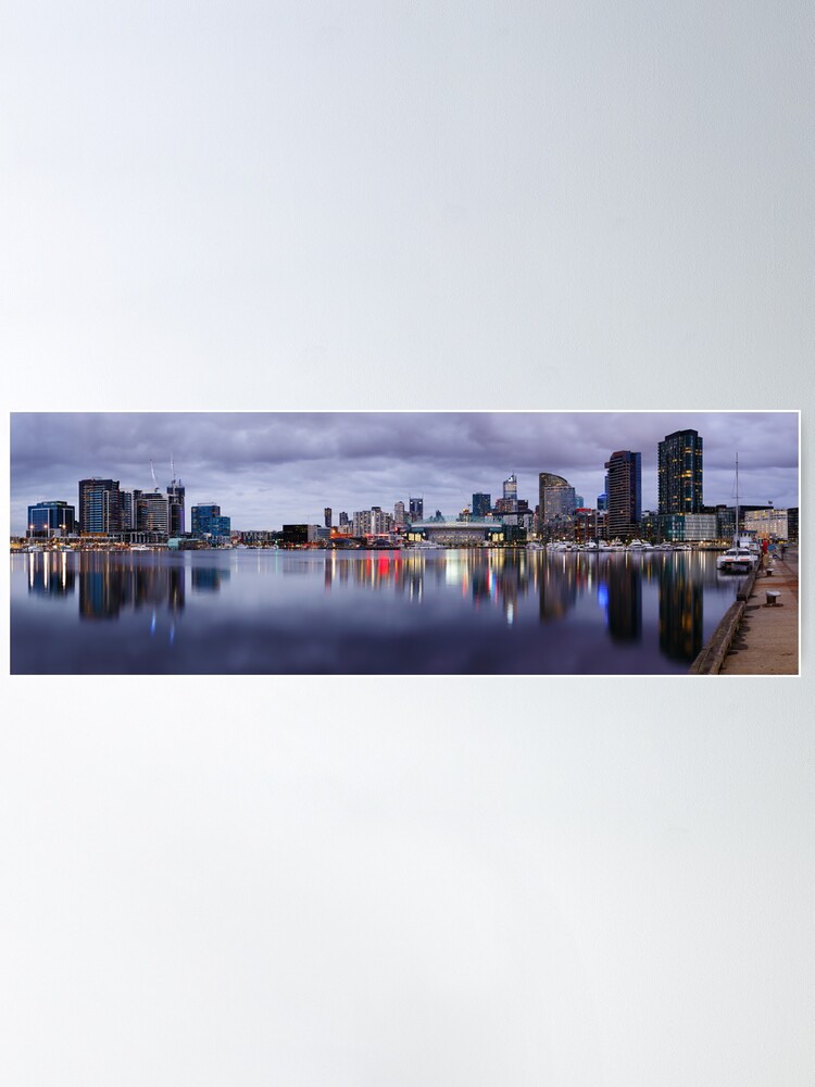 Alternate view of Docklands Evening, Melbourne, Victoria, Australia Poster