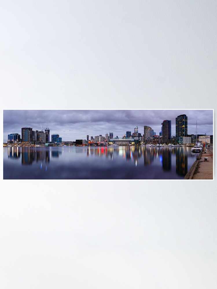 Alternate view of Docklands Evening, Melbourne, Victoria, Australia Poster