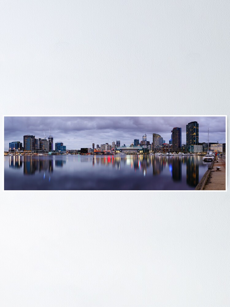 Alternate view of Docklands Evening, Melbourne, Victoria, Australia Poster