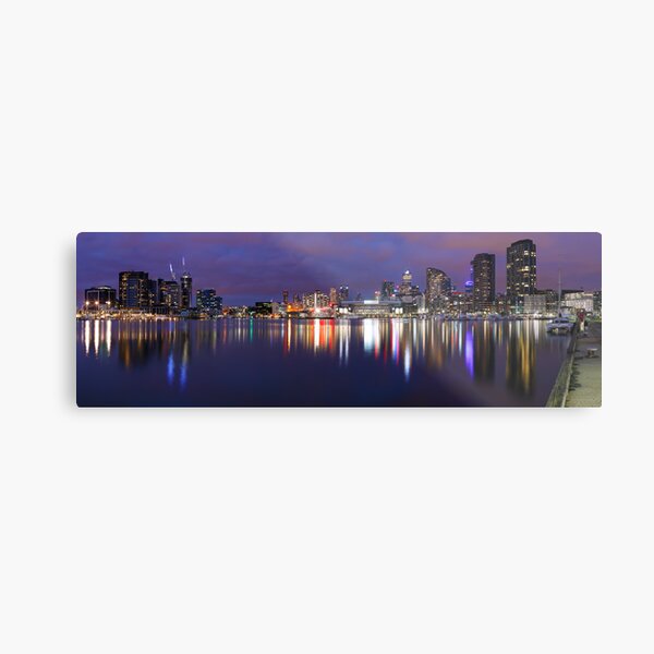 Docklands Twilight, Melbourne, Victoria, Australia Metal Print