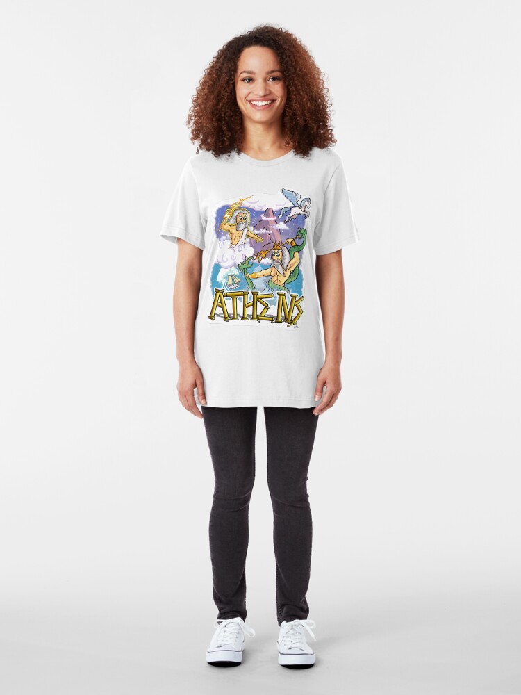 Alternate view of Ancient Athens Slim Fit T-Shirt