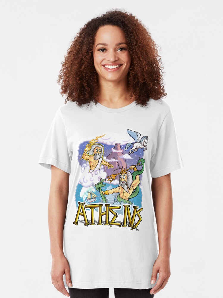 Alternate view of Ancient Athens Slim Fit T-Shirt