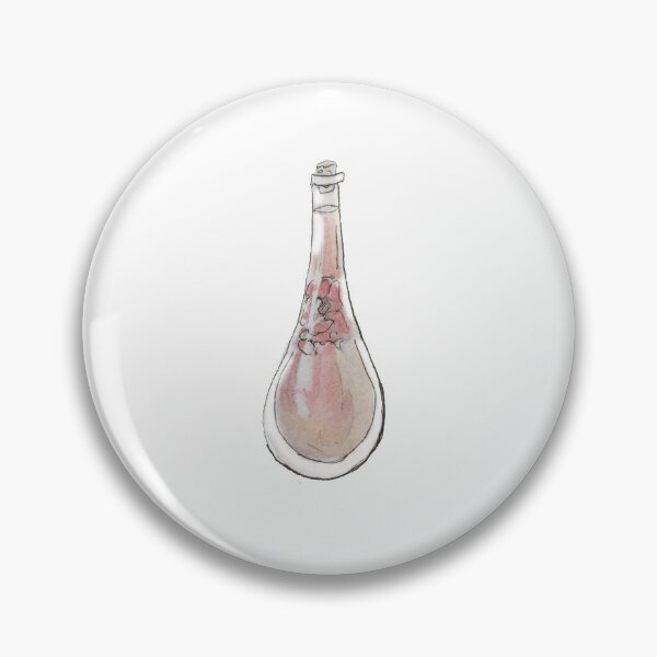 Item preview, Rose Oil in a Cork Stopped Vial Illustration in Watercolor designed and sold by Regan Ralston.