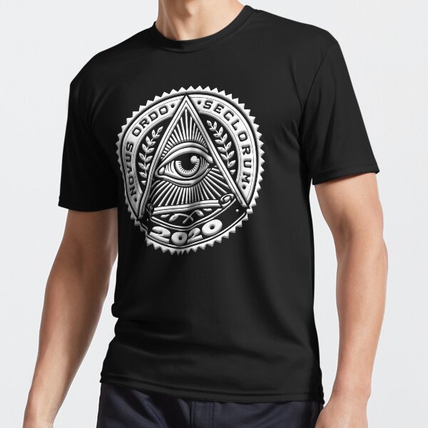 Vista previa del artículo con la obra « Nuevo Orden Mundial NWO», diseñado y vendido por Ataraxia  Apparel.
