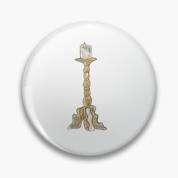 Item preview, Tall Gold Candleabra Illustration in Watercolor designed and sold by Regan Ralston.