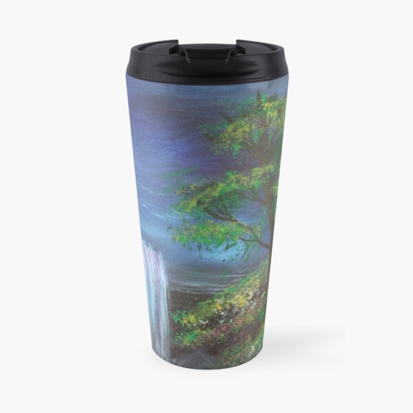 Fantasy Falls Painting Travel Coffee Mug