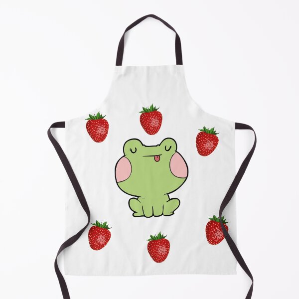 Item preview, Strawberry frog and strawberry Funny green Toad designed and sold by OneTimeEngineer.
