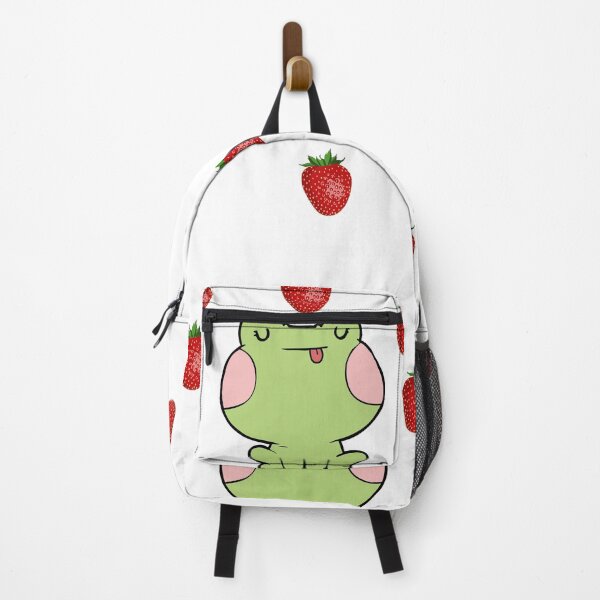 Item preview, Strawberry frog and strawberry Funny green Toad designed and sold by OneTimeEngineer.