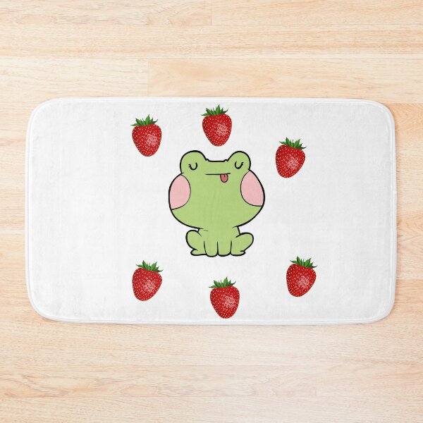 Item preview, Strawberry frog and strawberry Funny green Toad  designed and sold by OneTimeEngineer.