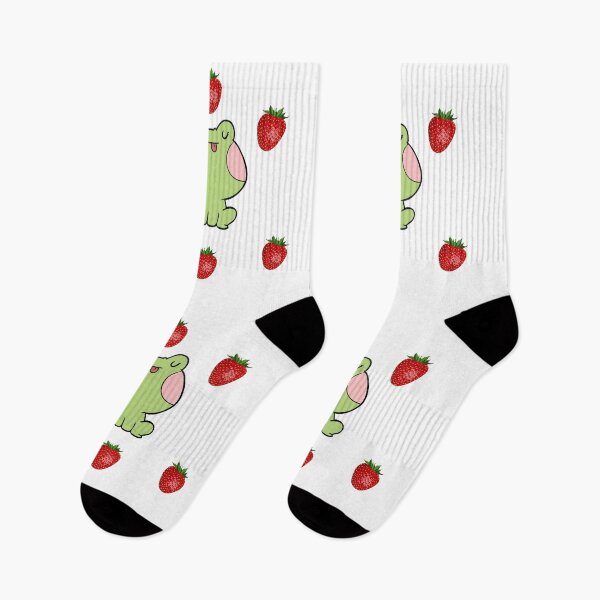 Item preview, Strawberry frog and strawberry Funny green Toad  designed and sold by OneTimeEngineer.