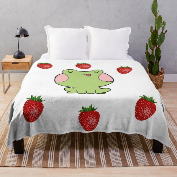 Item preview, Strawberry frog and strawberry Funny green Toad  designed and sold by OneTimeEngineer.